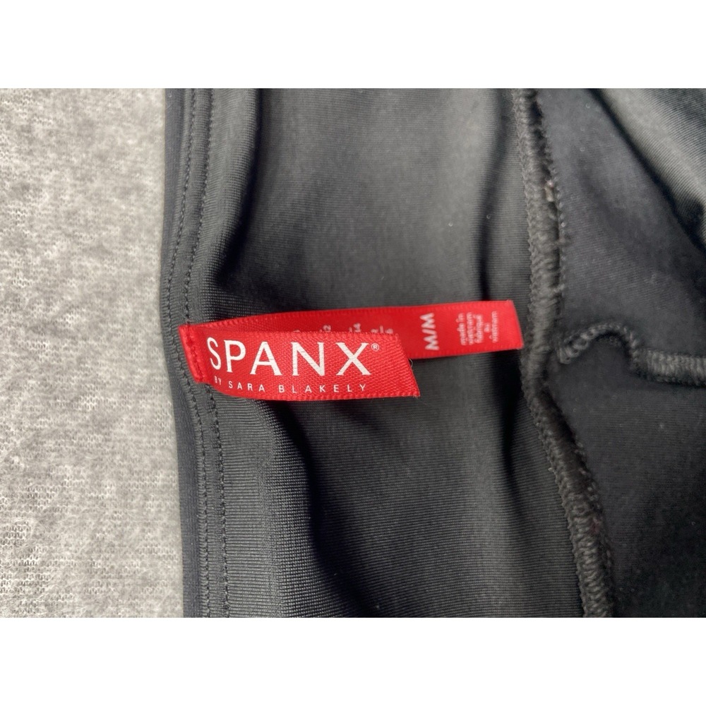 Spanx Leggings Womens Medium Black Skinny Straight Leg High Rise Slimming Pants - Picture 8 of 14
